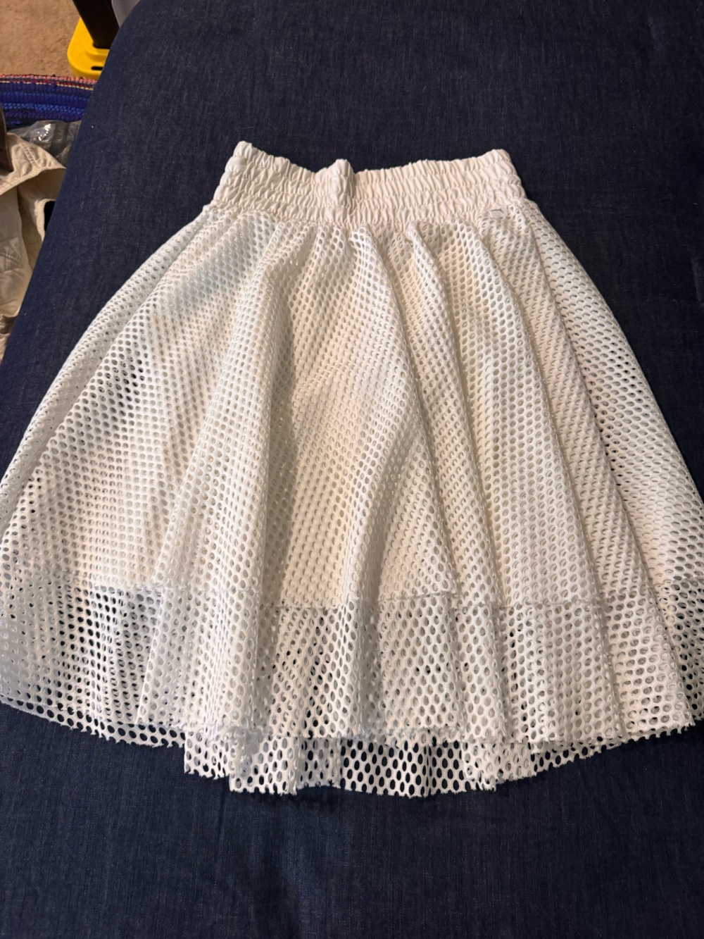 Puma White Mesh Circle Skirt